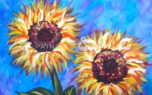 Autumn Sunflowers Paint and Sip at Hotel McCoy