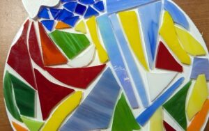 Holiday Mosaic Ornament Trivet